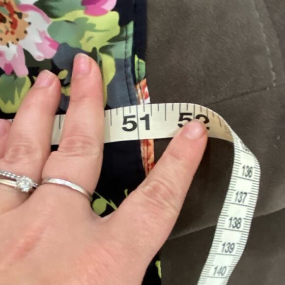 Danny & Nicole Vintage 90s Navy Floral Sleeveless Dress Size 16 Petie - Picture 14 of 14